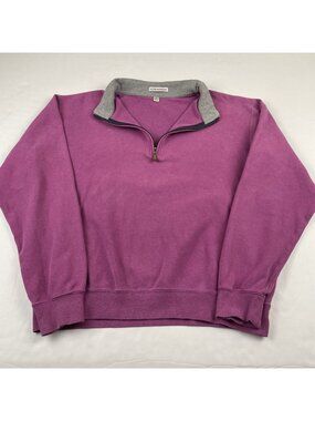 Peter Millar Crown Sport 1/4 Zip Pullover Men’s M Preppy Golf Cotton Lavender